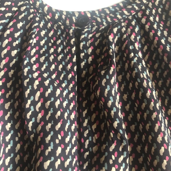 Harlowe &‎ Graham black graphic high neck swing top size Medium NEW with tag - Picture 10 of 11